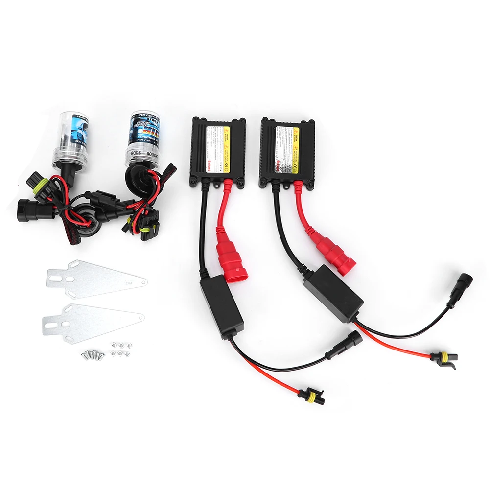 

12 V DC 35W 6000K 9006 Xenon Light Bulb Super-Thin HID Headlight Kit 35w 35w