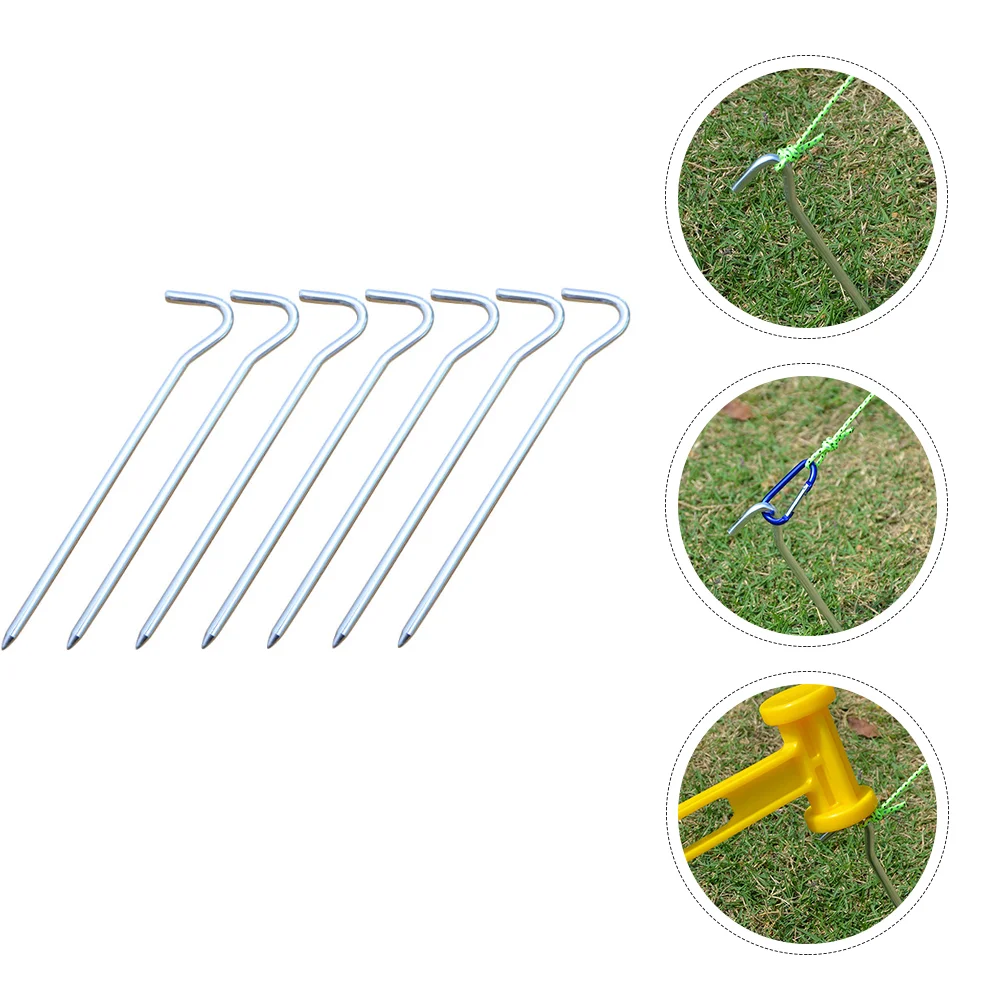 

Tent Pegs Camping Nails Supplies Portable Stakes Ground Accessories Canopy Beach Hammer