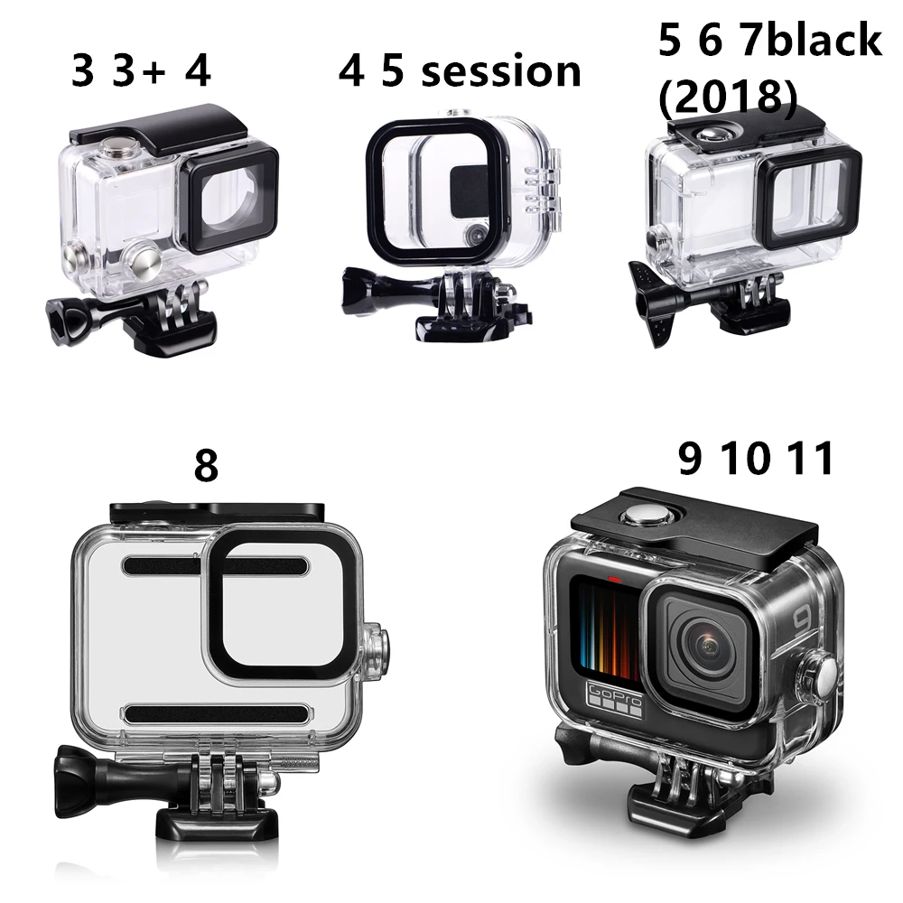 Protective Diving Housing Shell Cover For Gopro Hero11 10 9 