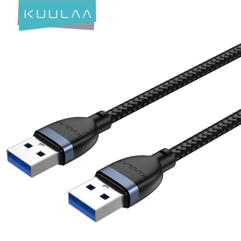 

KUULAA USB to USB Extension Cable Type A Male to Male USB 3.0 2.0 Extender for Radiator Hard Disk Webcom camera USB Cable Extens