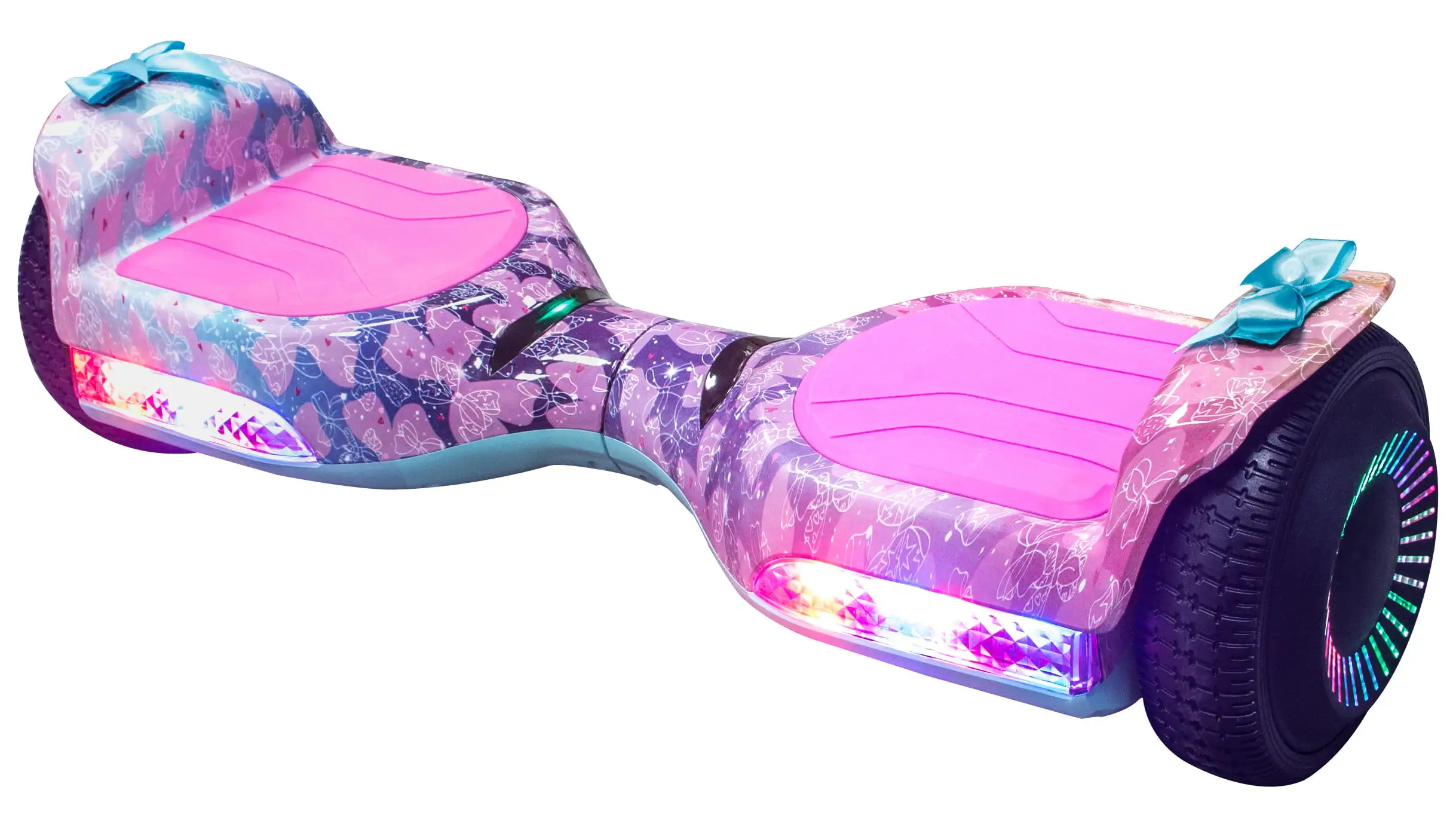 

Hoverboard, Self-balancing Scooter with Bow and Light-up Wheels, Kids Ages 8+