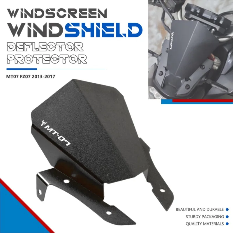 

For YAMAHA MT 07 MT07 MT-07 FZ-07 2013 2014 2015 2016 2017 Motorbike Motorcycle Accessories New Windscreen Windshield Deflectors