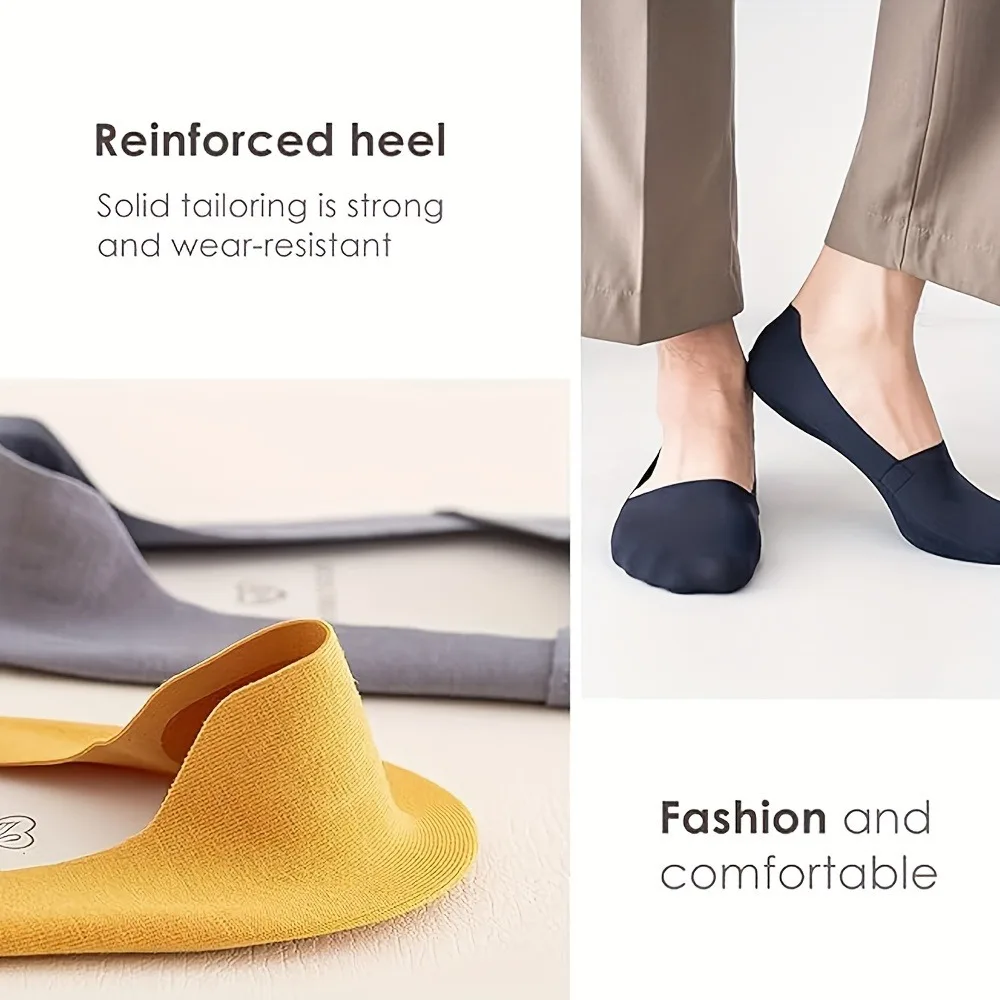 Носки мужские хлопковые тонкие дышащие Нескользящие шелковые впитывающие пот из