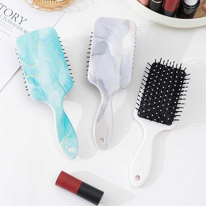 Парикмахерская расческа для волос с мраморным рисунком