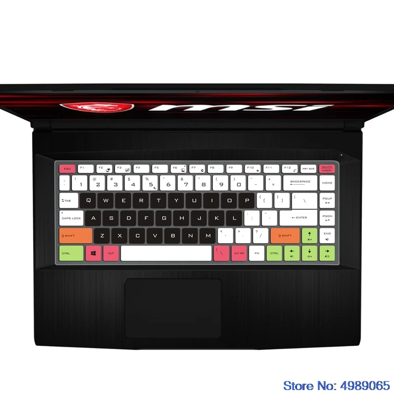 Силиконовый чехол для клавиатуры MSI GF63 PS42 PS63 P65 GS65 8RD 8RE 8RB 8RCX 8RE-014CN 15 6-дюймовый