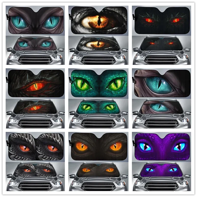 Универсальный автомобильный солнцезащитный козырек на лобовое стекло DRAGON EYE