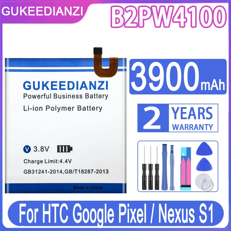 

Сменный аккумулятор GUKEEDIANZI B2PW4100 B2PW2100 4900/3900 мАч для HTC Google Pixel / Nexus S1 M1, аккумулятор