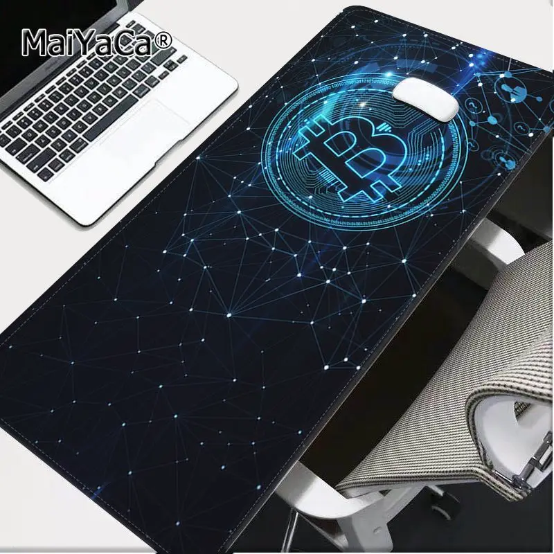 

Bitcoin Mausepad Gaming Computer Mouse Pad Gamer Xxl 90X30 Mousepad Deskmat Kawaii Gaming Accessories Table Pads Mause Pad 30x80