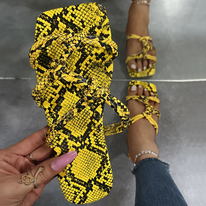 

Women Flats Slippers Casual Beach Sandals 2023 Spring Summer Fad Rome Ladies Slides Square Toe Slingback Shoes Women Flip-flops