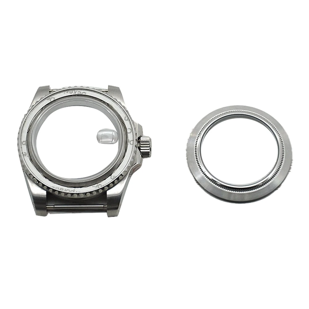 

40Mm Stainless Steel Watches Case Sapphire Glass Parts Fit Nh35A Nh36A Movement with Date Window Transparent Back Cover