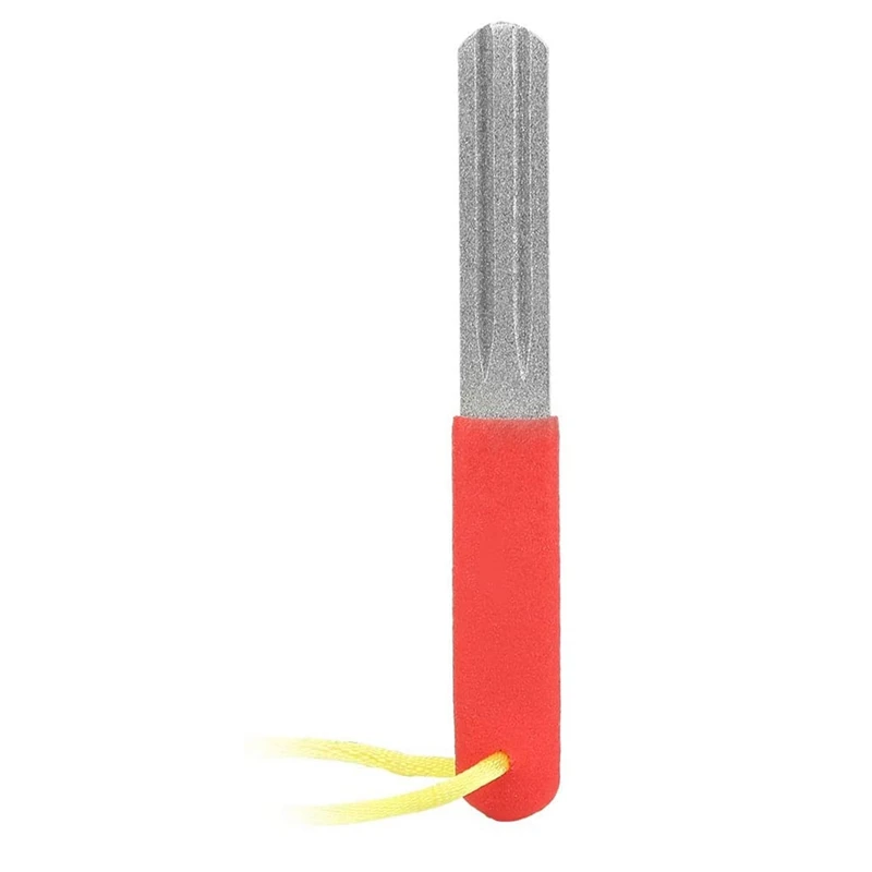 

HOT Fishing Hook Hone Sharpener Fishhook Sharpening Whetstone Double Side 400/800 Grits Diamond Fish Hook Grinding File