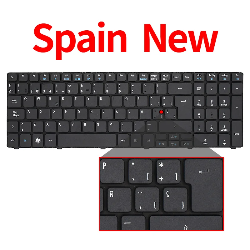 Фото Русская клавиатура для Acer V5WC1 Q5WPH Q5WT6 P253 P453 P253-E P253-M P253-MG P453-M P453-MG RU Черная PK130PI1B04 MP-09G33SU-6981W №5