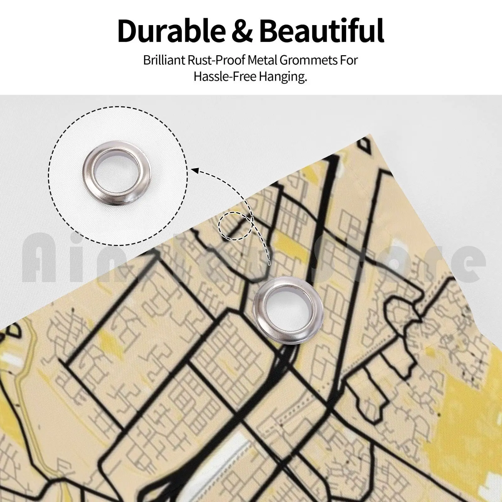 Карта с желтым принтом Роттердам цветная карта принты уличный декор флаг