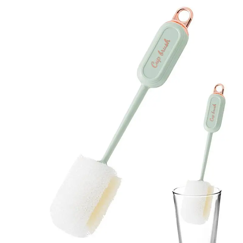 Cup Cleaning Brush Bottle Washing Brushes Glass Brush Cleaner For Decontamination Twisted Wire Crevice Brush Porous Sponge Head