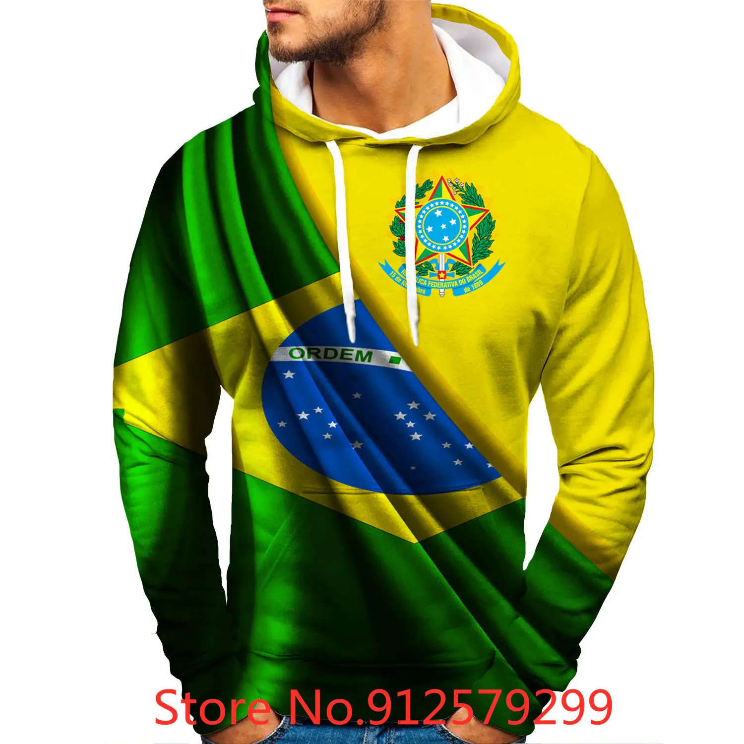 2022 New Fashion Brazil Flag 3d Hoodie Printed Shirt Men/Women Casual Sweatshirt Hip Hop Long Sleeve Sports Pullover