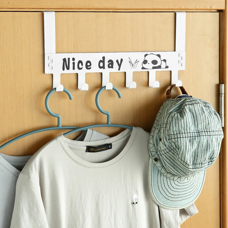 

Iron Shelf Punch Free Cub Cartoon Wholesale Door Back Detachable Clothes And Hats Wall Hanging Iron Door Rear Hook