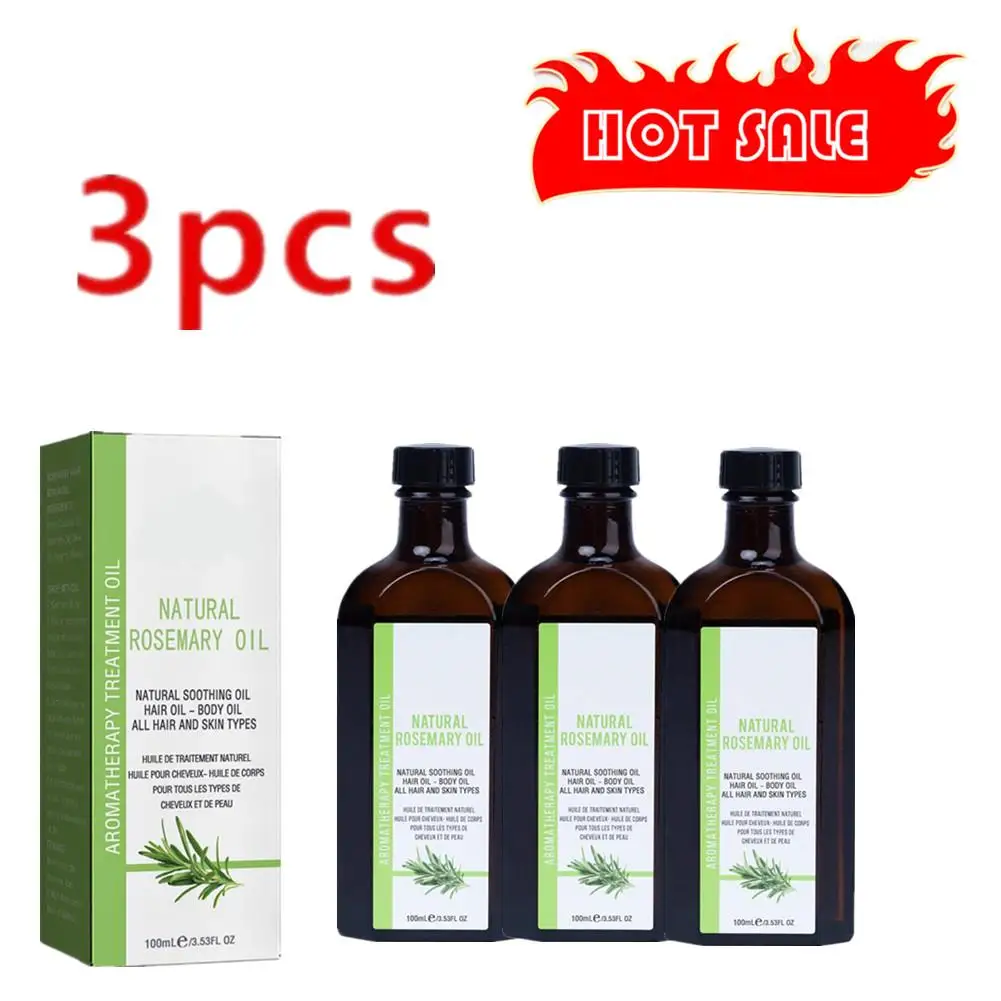 

3PCS Rosemary Essential Oils 100ml Plant Organic Rosemary Oil Cleansing Rosemary Essential Hair Oil For Hair Growth Rosemary Oil