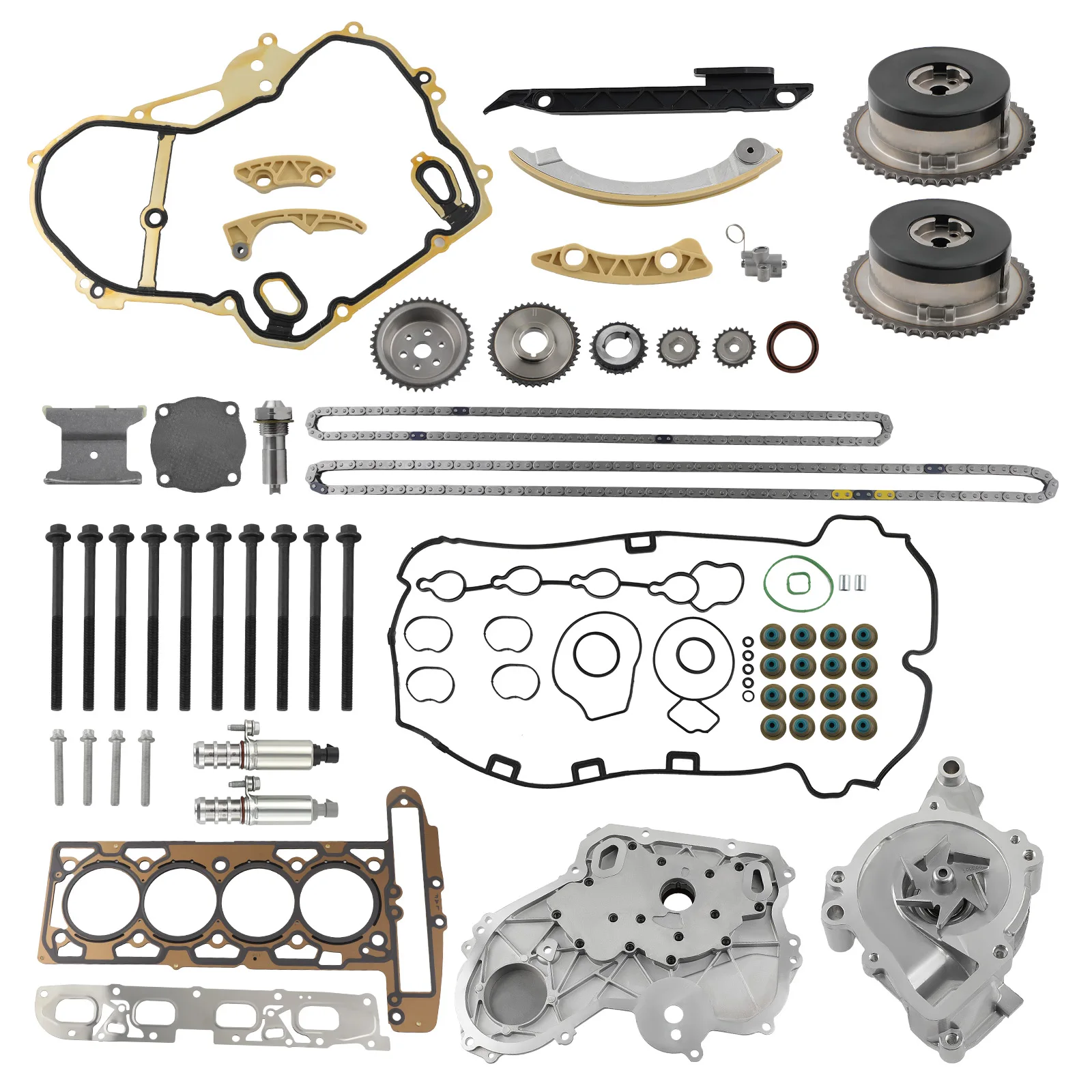 Комплект прокладок головки блока цилиндров и комплект цепи ГРМ для Chevrolet Hhr 2.4л