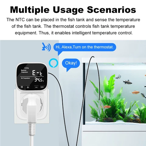 Умная розетка Kebidu для цифрового регулятора температуры Tuya