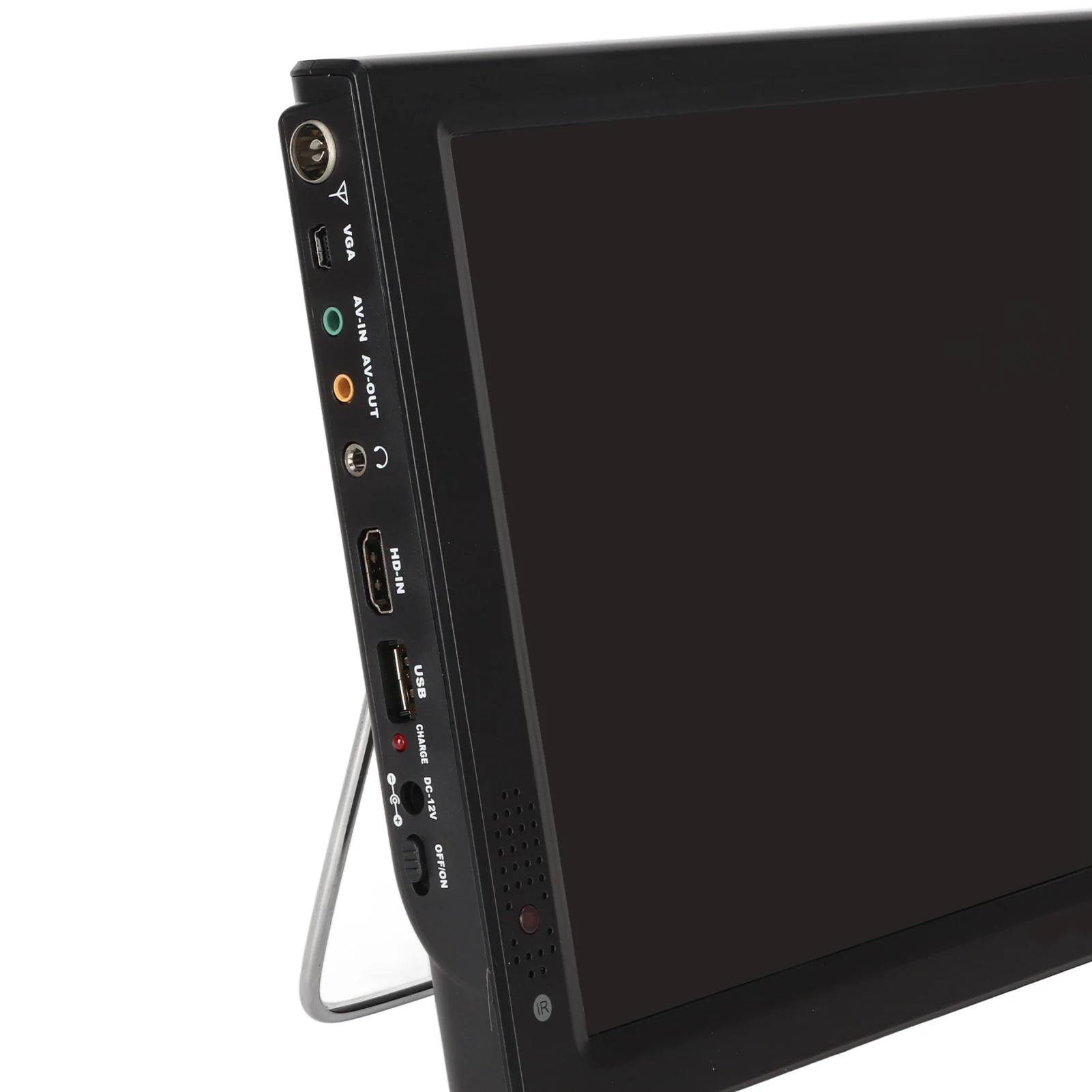12 Inch Portable TV 1080P Digital LED Television with Foldable Holder USB Port Storage Card Slot EU Plug 100‑240V |