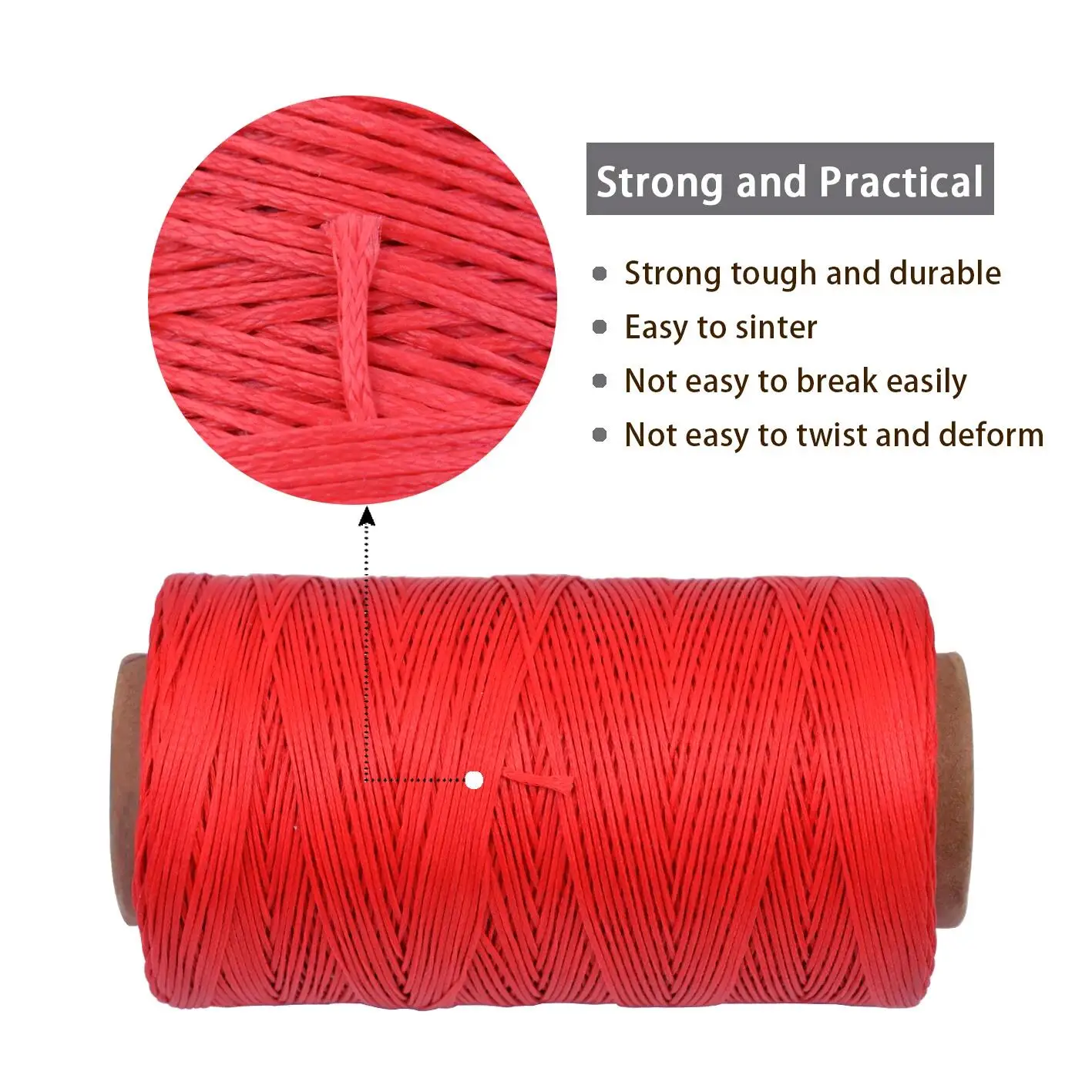 Кожаная швейная вощеная нить с иглой 284 ярдов 150D 0 8 мм для ремонта обуви брошюра