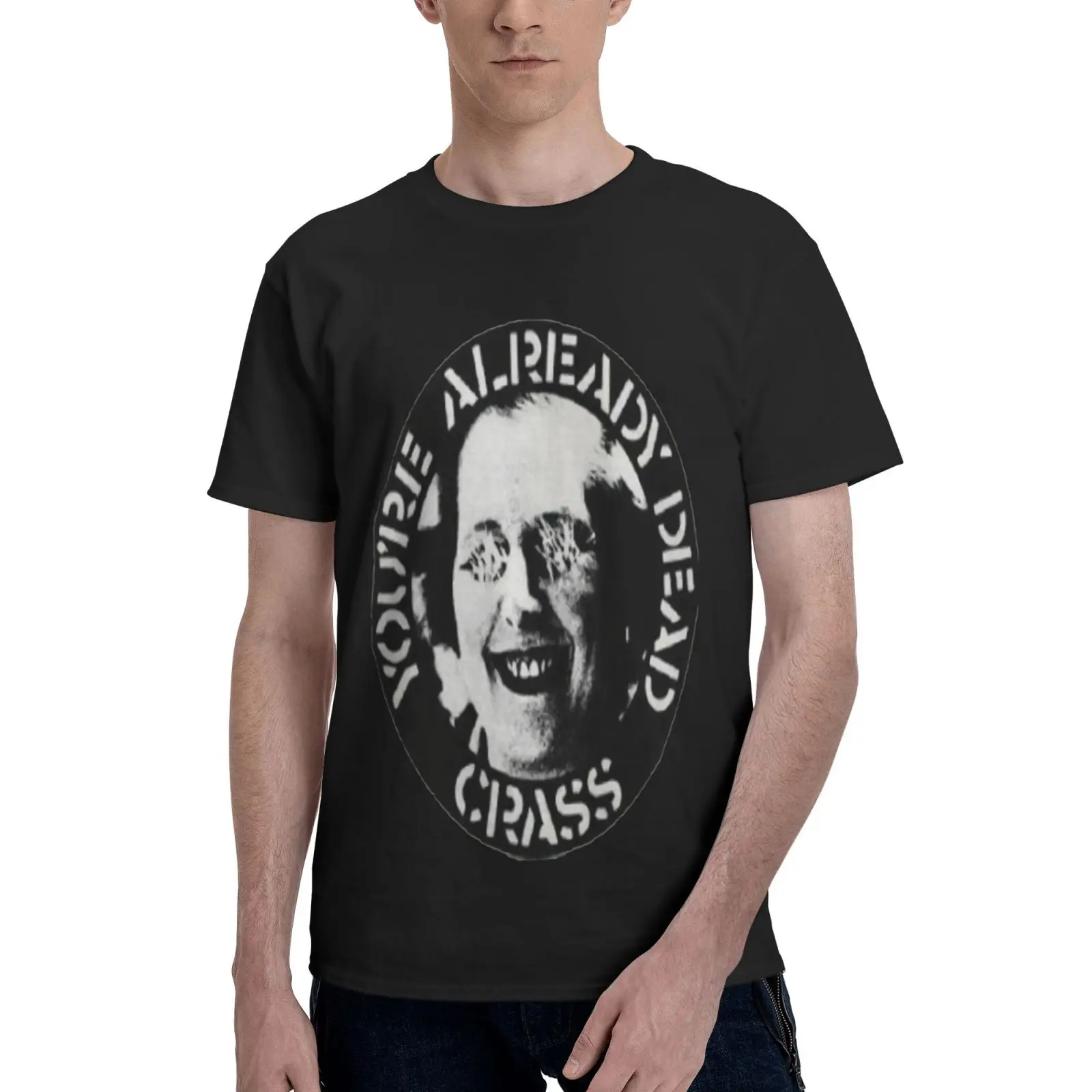 

Футболка Crass You Are Dead 1686 мужская одежда футболки мужские футболки с коротким рукавом Графические футболки одежда мужская рубашка