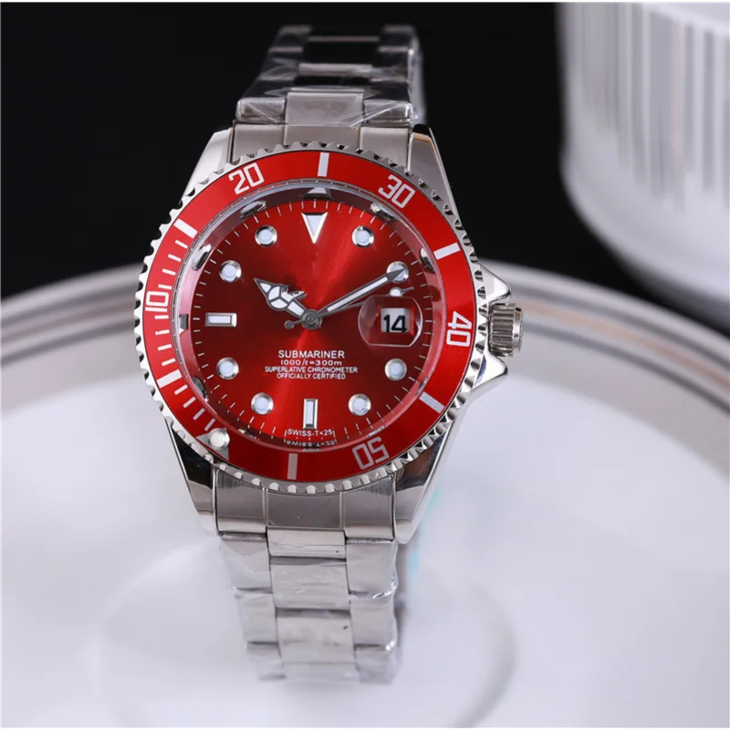 Men's Quartz WristWatch Stainless Steel Band Fashion Waterproof Personality Calendar Quartz Watches for Men's Mechanical Watches