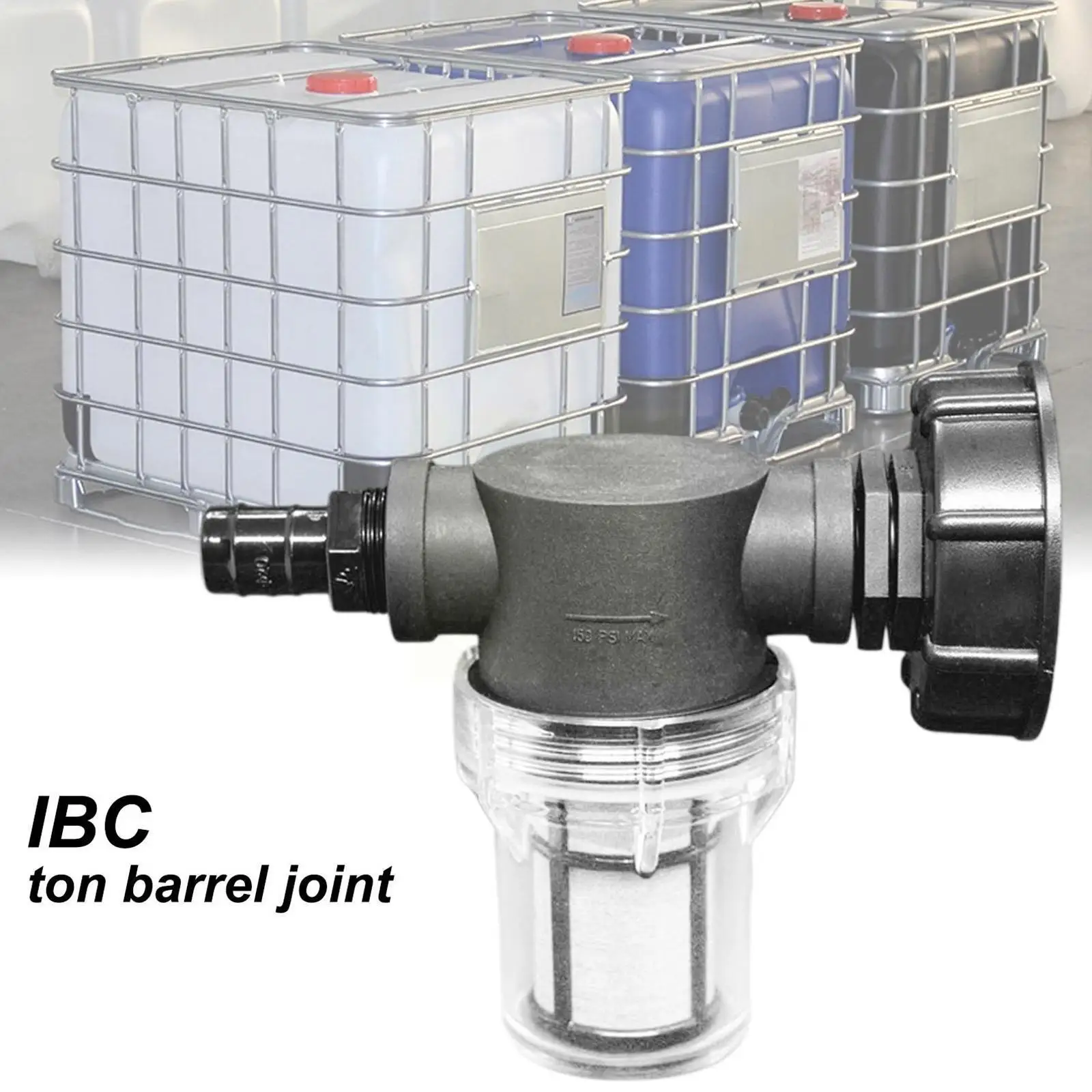 

Garden Water Ball Ton Barrel Filter Connector Ibc Ton Adapter Connector Hose Barrel Joint Garden Non-toxic L9f8