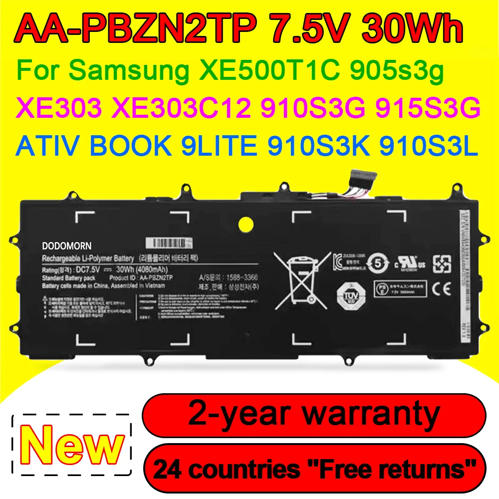 Аккумуляторная батарея для ноутбука Samsung Chromebook AA-PBZN2TP XE500T1C- 910S3G Series XE500T1C-905S3G высокое качество