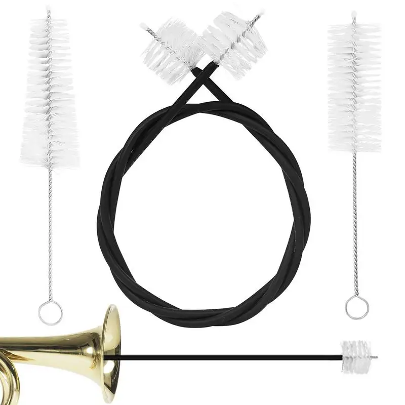 

Trumpet Cleaning Kit Trumpet Accessories Oil Care Kit Clarinet Kit 3 Brushes With Metal Handle For Easy Cleaning