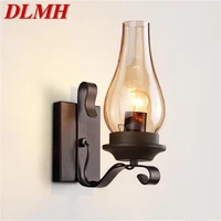 dlmh indoor wall lamps retro fixtures led classical creative loft lighting sconces for home