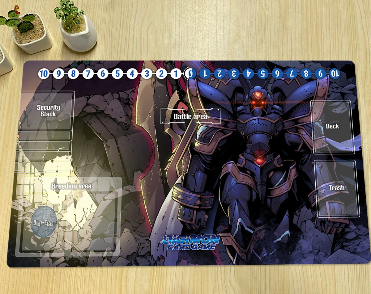 

Игровой коврик Digimon Alphamon DTCG, игровой коврик для настольных игр с играми в карты, аниме, резиновый Настольный коврик под заказ, мешок 60x35 см