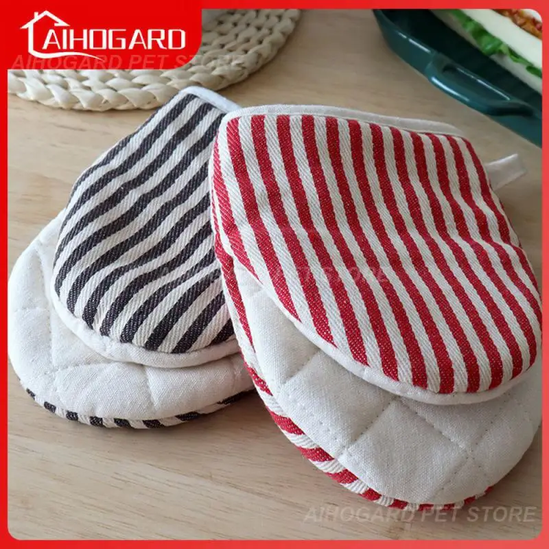 

Durable Heat-proof Gloves Thickened Double Protection Kitchen Cooking With Lanyard Baking Tools Insulated Oven Gloves Duckbill