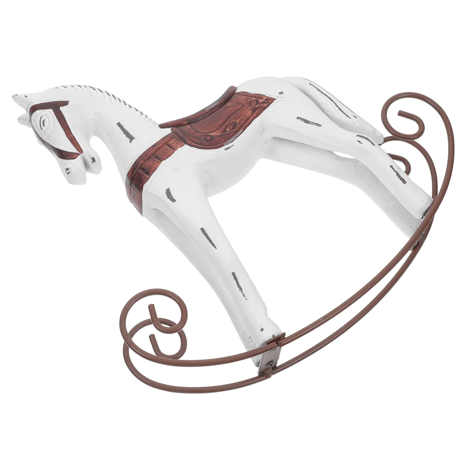 Ретро украшение в виде лошади волнущие деревянные поделки украшения детская