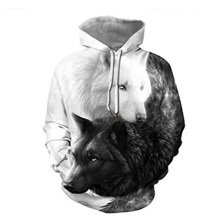 Adults Animals Scorpion Alien Fox 3D Digital Printing Hoodies Halloween Cosplay Costume Party Dress Up Sweatshirt Top Shirt