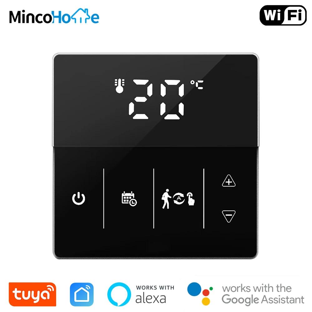 

Tuya Wifi Smart Thermostat Programmable Temperature Controller For Electric Floor Heating WaterGas Boiler With LCD Display
