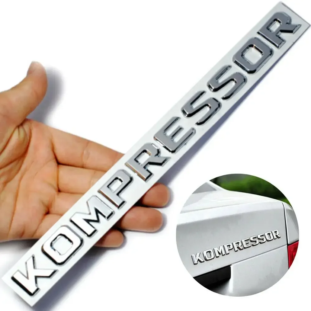 EIDRAN серебряные 3D буквы значок эмблема наклейка для компрессора Mercedes Benz CLK A B C E S