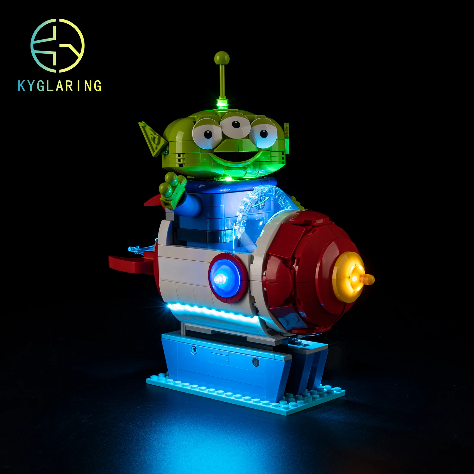 Фото Набор светодиодной подсветки Kyglaring для конструктора LEGO Alien с Pizza Planet Rocket Ride 43307 (без модели) №4