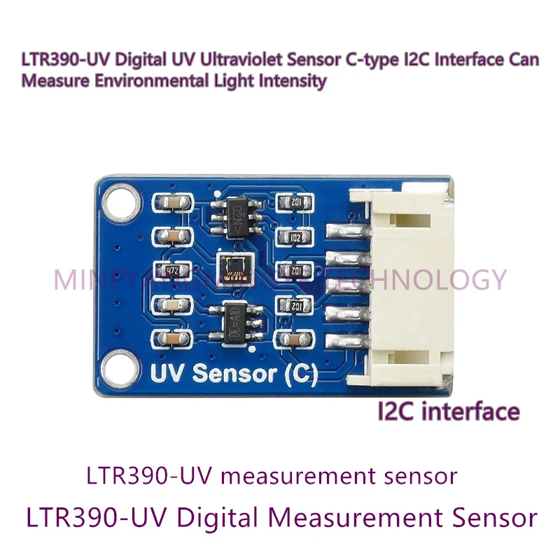 

1PCS/LOT UV-Sensor-C LTR390-UV Digital UV Ultraviolet Sensor C-type I2C Interface Can Measure Environmental Light Intensity