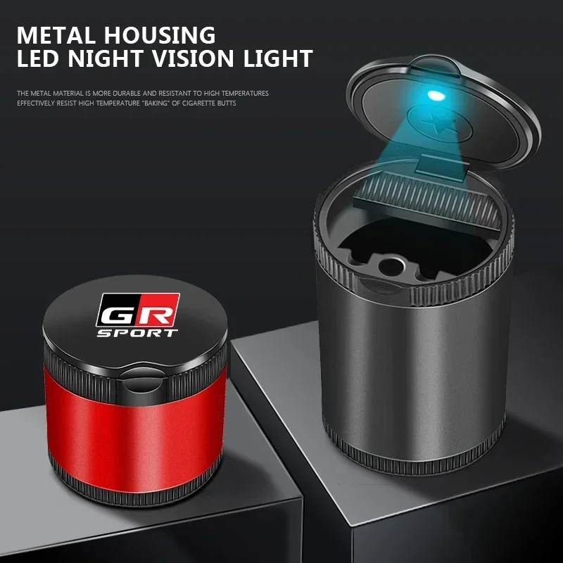 Портативная автомобильная светодиодная пепельница автопельница держатели для