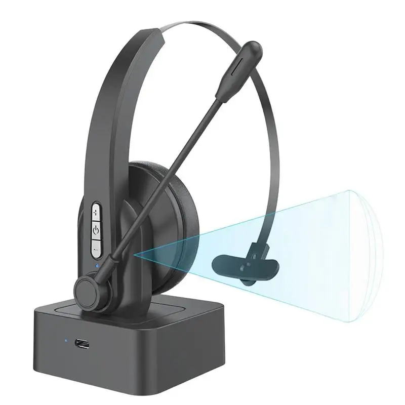 

Noise-cancelling Wireless Headset Customer Service Headset Comfortable Lightweight Wireless Headset Headset Telephone Wireless