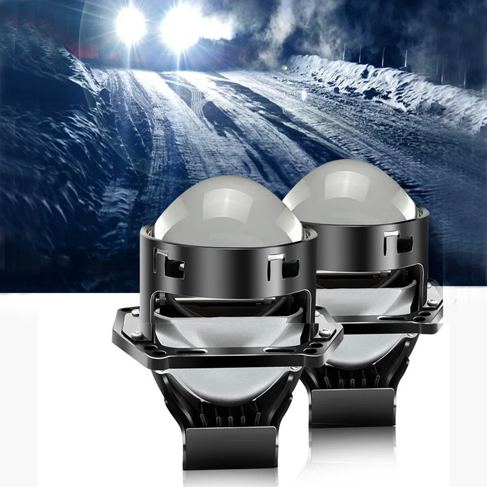 

3 Inch Bi LED Laser Projector Lenses For Headlights LED Car Lamp 110W Hella 3R Light Dual Reflectors Headlamp Car Accessories