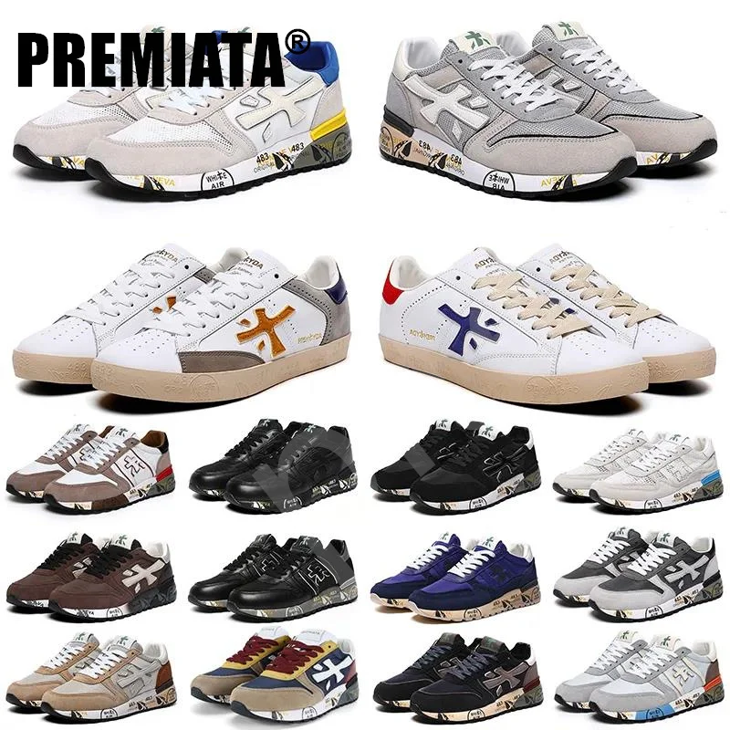 

PREMIATA Sneakers Designer Casual Shoes Luxury Mens Layer Leather Cowskin Mick Lander Italy brand training shoe Fashion Trainers