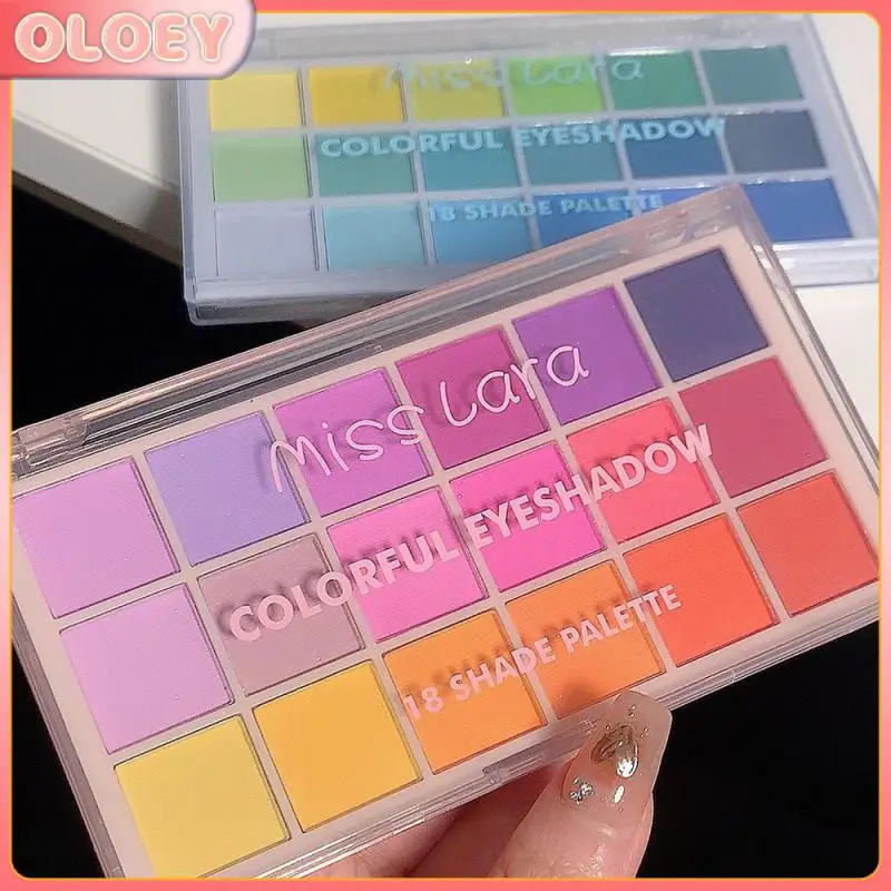 

Shiny Eye-shadow High Pigmented 18 Colors Eye Shadow Palette Easy To Apply Sequins Eye Shadow Rainbow Disc Eye Shadow