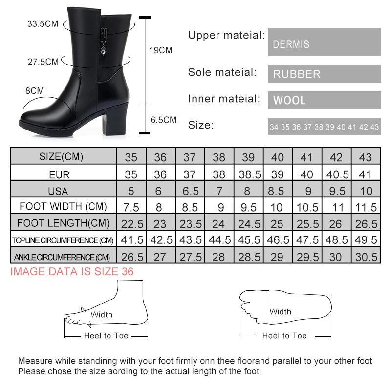 AIYUQI Women Half Boots Wool 2023 Winter New Mid-tube Ladies Motorcycle Boots Fashion Warm Women Snow Boots