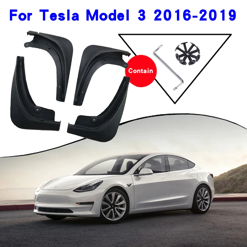 

Брызговики для Tesla Model 3, 2016, 2017, 2018, 2019