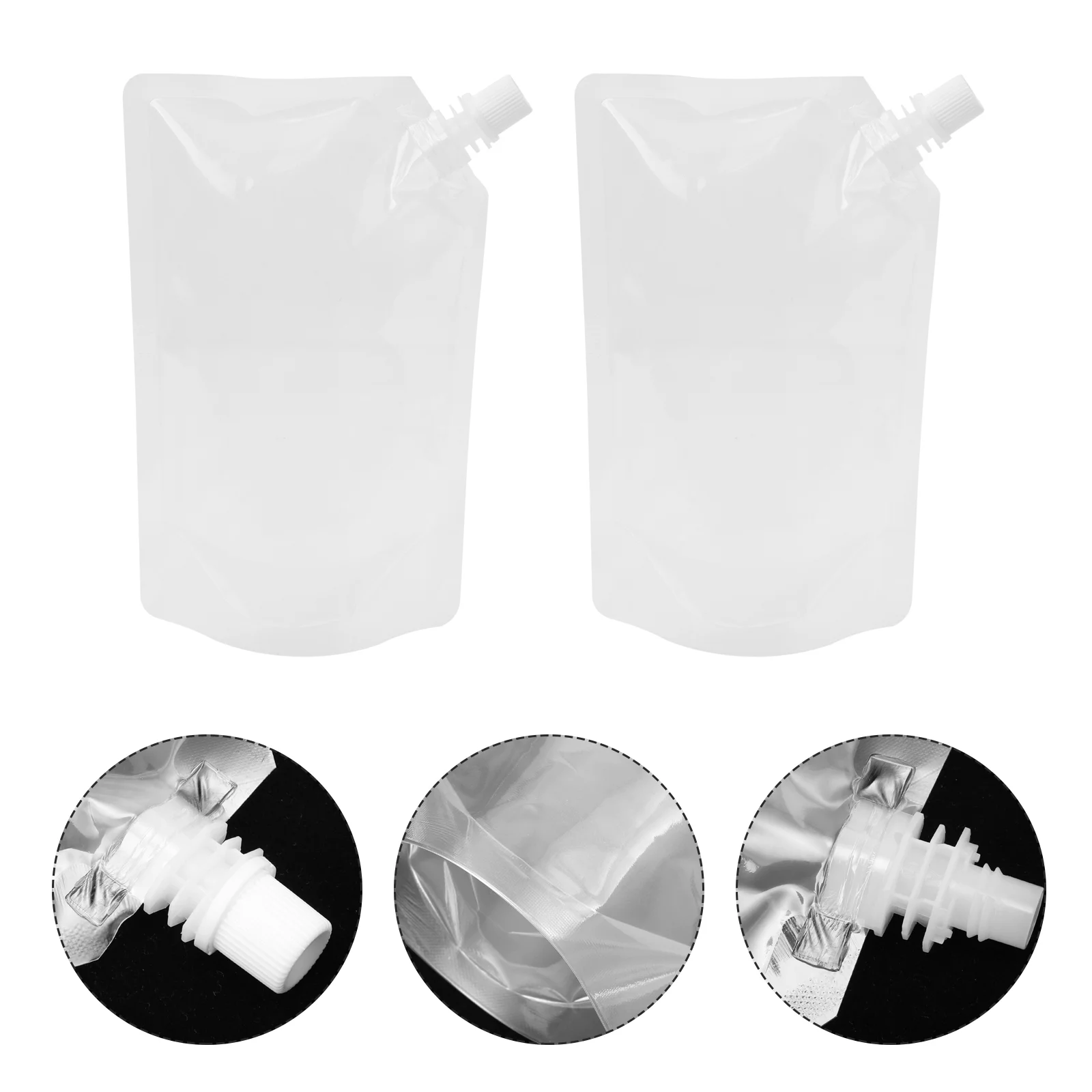 

50Pcs Bag Beverage Holder Suction Nozzle Bag Plastic Liquid Pouch for Home Storage Shop Outdoors
