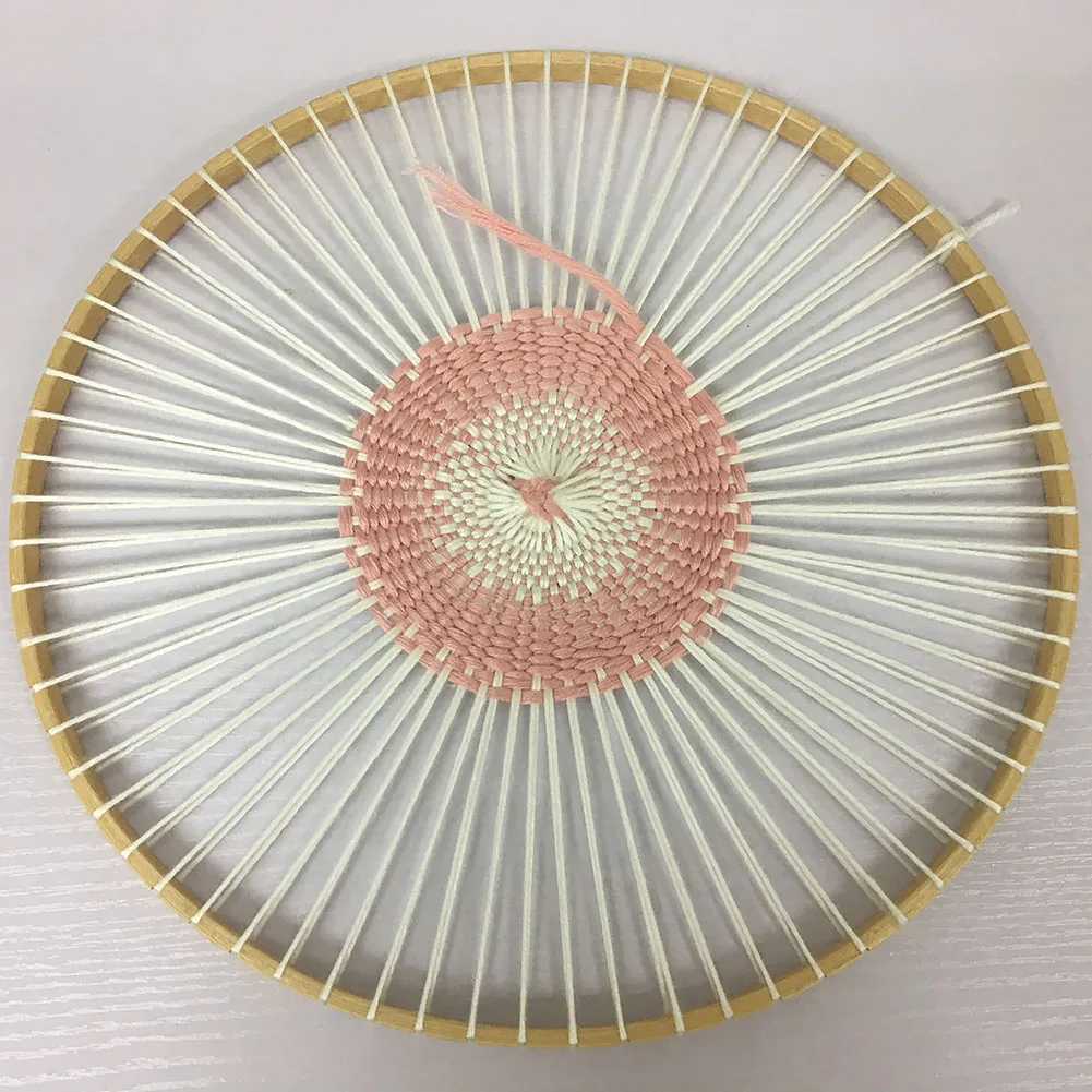 

Coaster Wall Hangings DIY Handmade Round Wooden Knitting Loom Tapestry Tools Household Machine Ornaments Plastic Needle Weaving