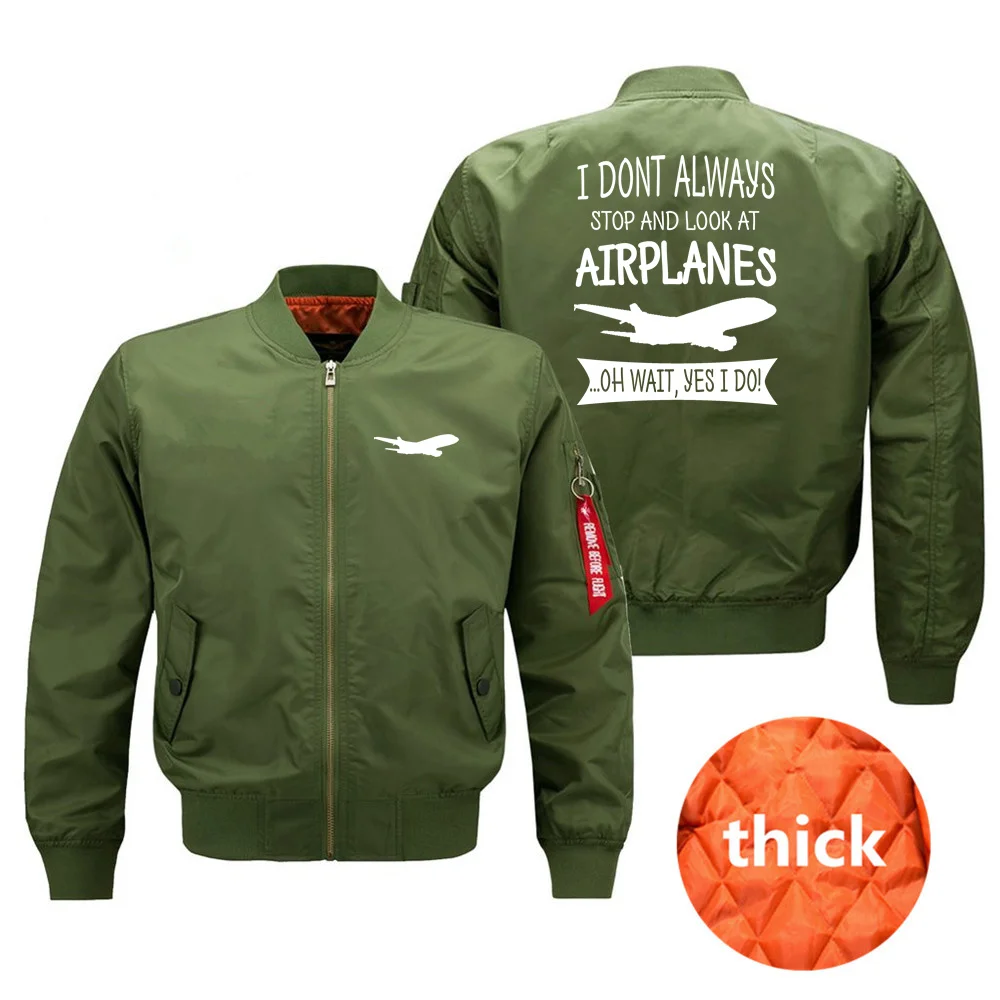 I Don't Stop Look AIRPLANES airpilots Ma1 куртка-бомбер для мужчин уличная Военная мужская