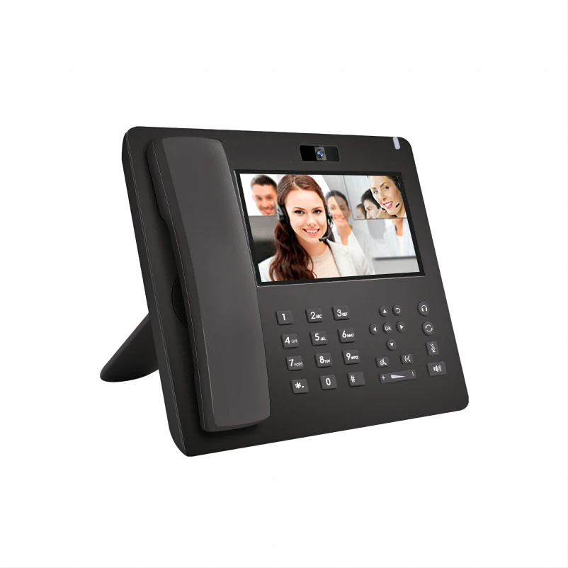 

SIP 2.0 IP Phone New Video VoIP Phone with Touch Screen Camera SIP Desktop Phone Office Telephone KNPL-800